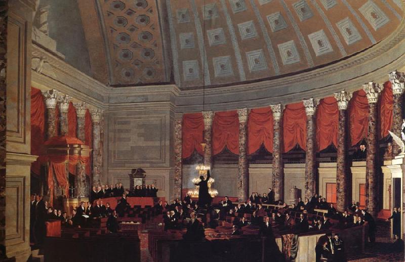 Samuel Finley Breese Morse The old House of Representatives Sweden oil painting art